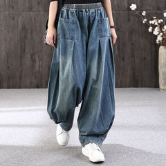 Baggy Oversize Jeans Women Denim Casual Cross Pants Vintage Harem