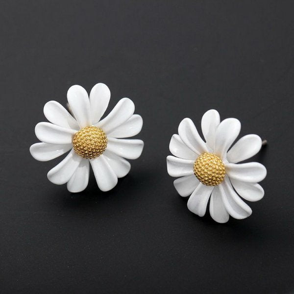 Style Long Daisy Flower Earrings Style