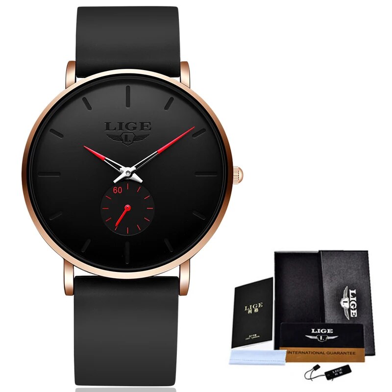 Fashion Sports Mens Watches Simple Ultra-Thin