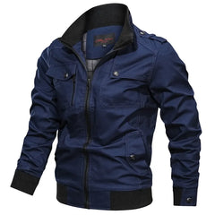 Casual Male Jackets Cotton Slim Outwear Windbreaker Coats Clothing