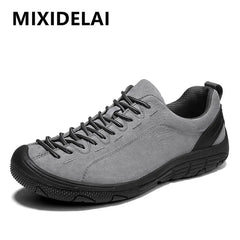 Genuine Leather Men's Shoes Outdoor Non-slip Sneakers