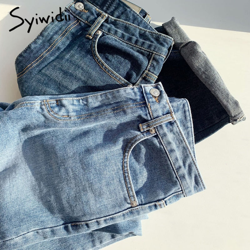 Straight High Waisted JeansDenim Vintage Streetwear Clothes