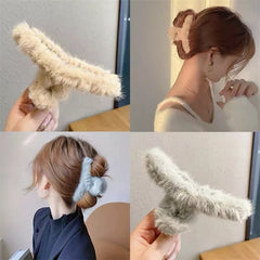 Women Plush Hair Claws Fashion Hair Clips