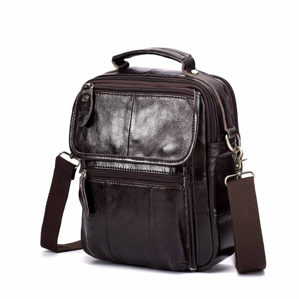 Genuine Original Leather Male Casual Shoulder Messenger bag