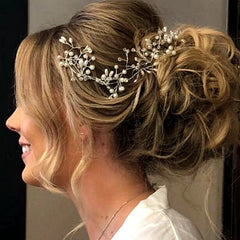 Crystal Pearl Bridal Tiaras Hairbands Hairpins