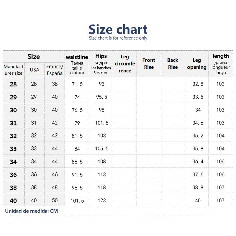 Blue Jeans Men Casual Fashion Business Brand Slim Stretch Trousers