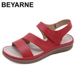 Summer shoes women retro sandals round head slope