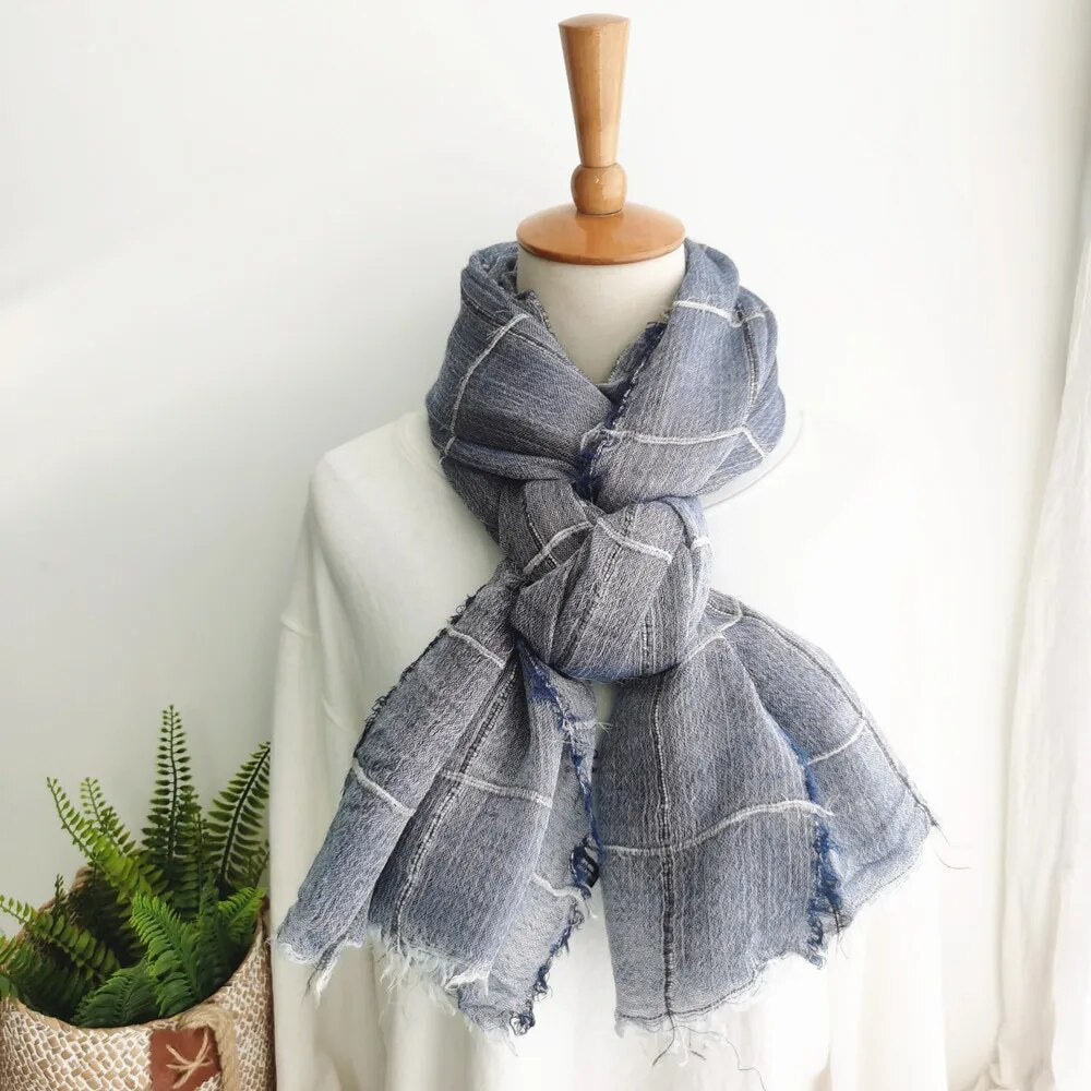 Men Scarf Plaid Style Business Basic Simple