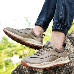 Men Genuine Leather Comfy Outdoor Walking Men Shoes