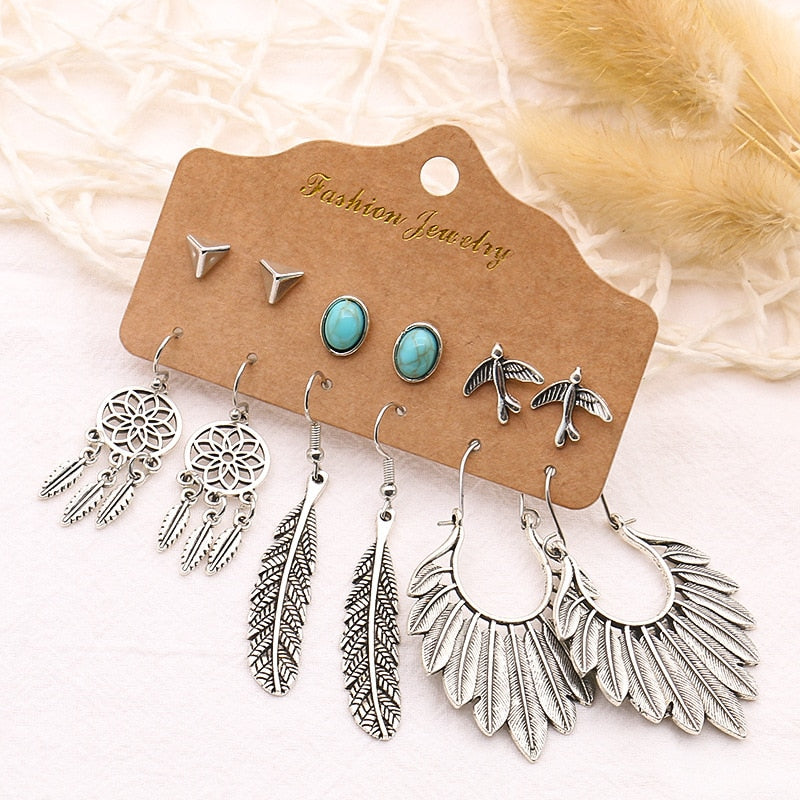 Women Earrings Set Vintage Earrings Bohemian