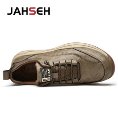 Men Genuine Leather Comfy Outdoor Walking Men Shoes