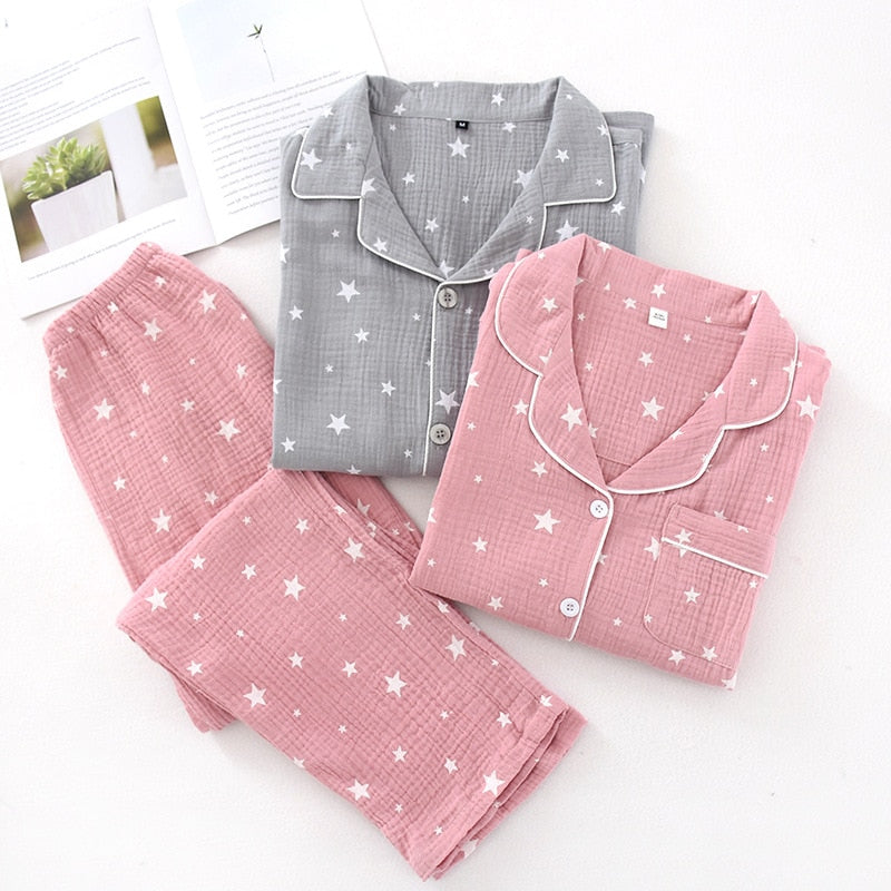 Couple cotton long-sleeved trousers pajamas suits l