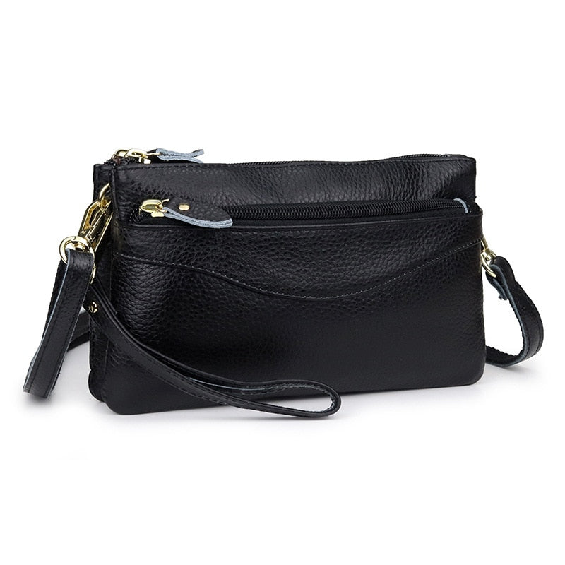 Women's Genuine Leather Messenger Clutch Bags Mini