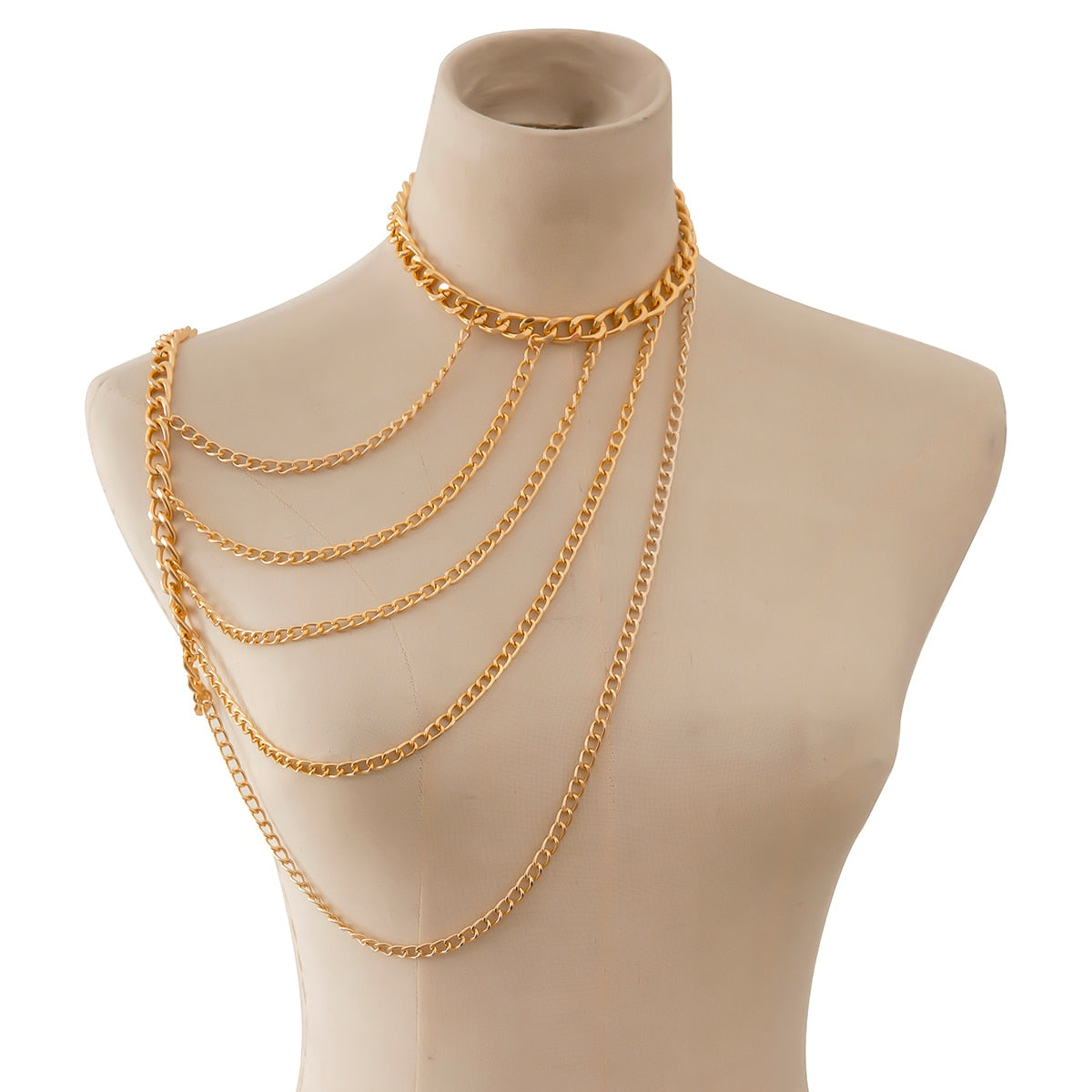 Simple Style Chain Necklace Belly Body Chain Fashion