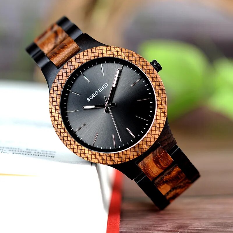 Wood Watch Men Quartz Fashion Casual Style