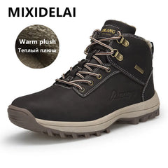 Outdoor Fashion Leather Boots Comfortable Men Shoes