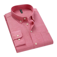 Men's Fashion Casual Long Sleeve Shirt Business Classic