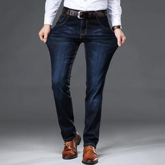 Classic Men's Large Size Jeans Fashion Business Casual