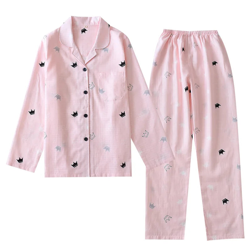 Thin Cotton Cloth Pajamas L Leisure Tops Simple Pajamas Couple Outfits