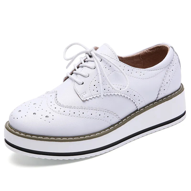 Platform Flats Lace up Classic Footwear Oxford Shoes Lady