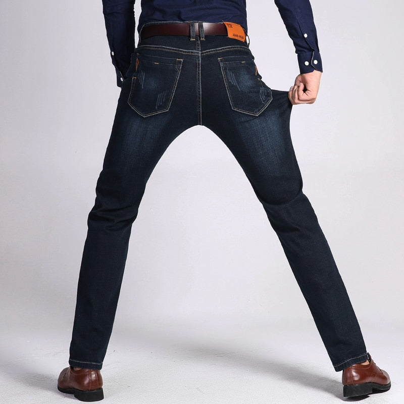 Jeans Business Casual Stretch Slim Denim Pants