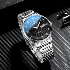 Mens Watches Luminous Waterproof Stainless Steel