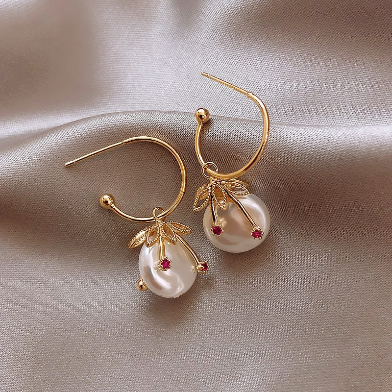 Trendy Moon Dangle Earrings