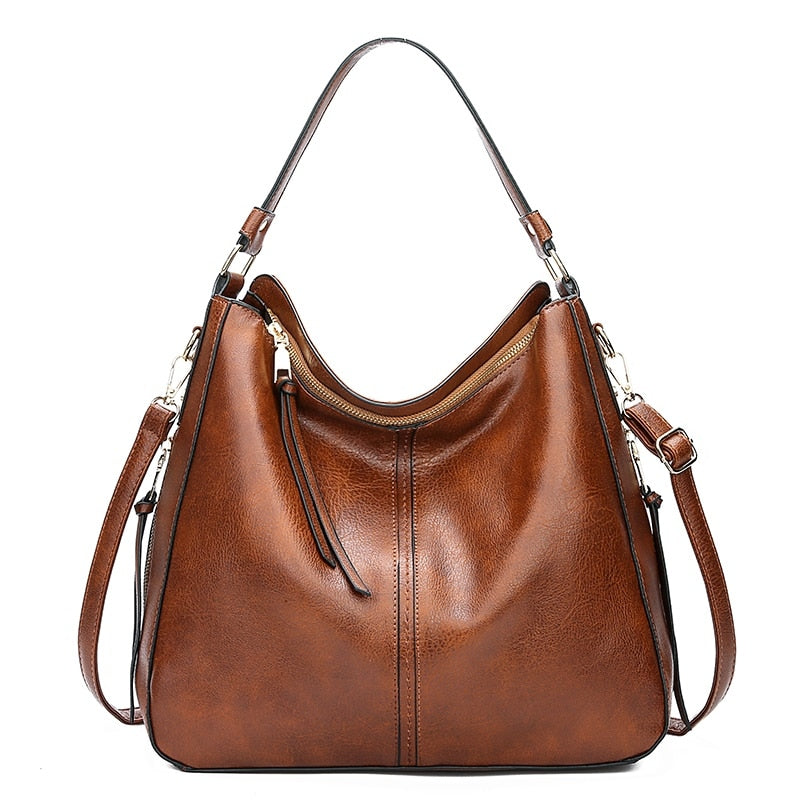 Hobo Leather Women Handbags Shoulder Bags Fashion