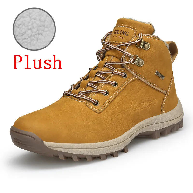 Outdoor Fashion Leather Boots Comfortable Men Shoes