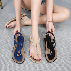 Women Sandals Flip Flops Summer Flat Shoes Bohemian