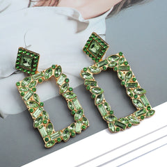 Fashion Boho Multicolor Square Drop Dangle Earrings