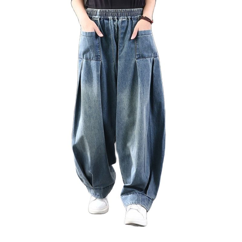 Baggy Oversize Jeans Women Denim Casual Cross Pants Vintage Harem