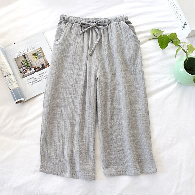 Light/Deep Gray Bottom Summer Night Pants