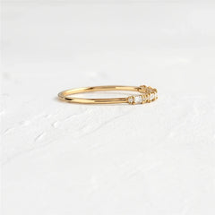 Rectangle Crystals Gold Rings for Women Rings Jewelry