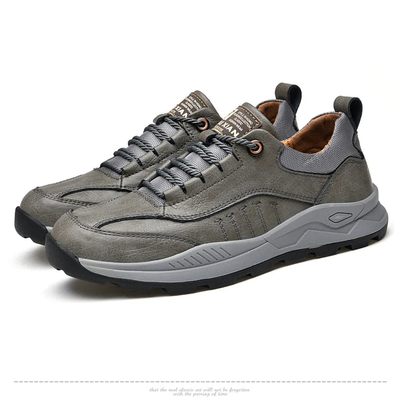 Men Genuine Leather Comfy Outdoor Walking Men Shoes