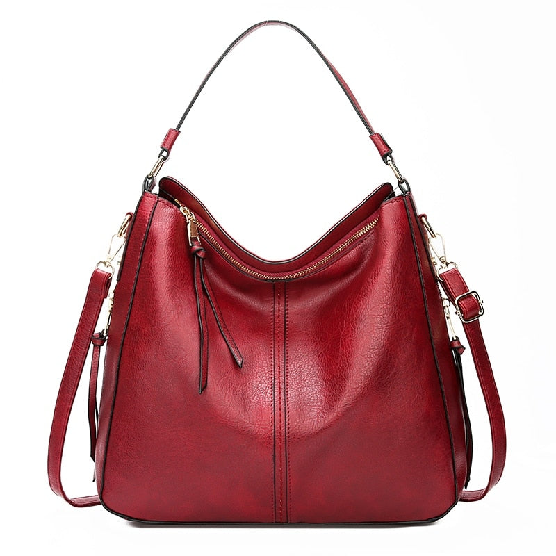 Hobo Leather Women Handbags Shoulder Bags Fashion