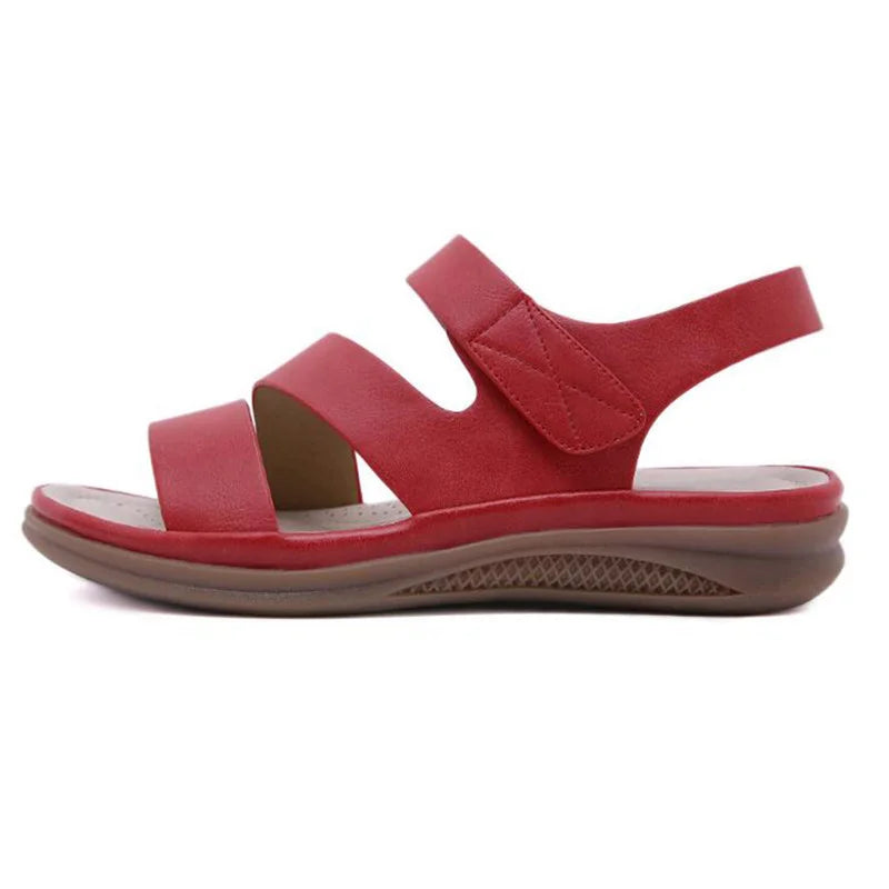 Summer shoes women retro sandals round head slope