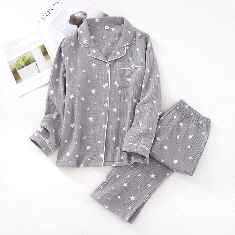 Couple cotton long-sleeved trousers pajamas suits l