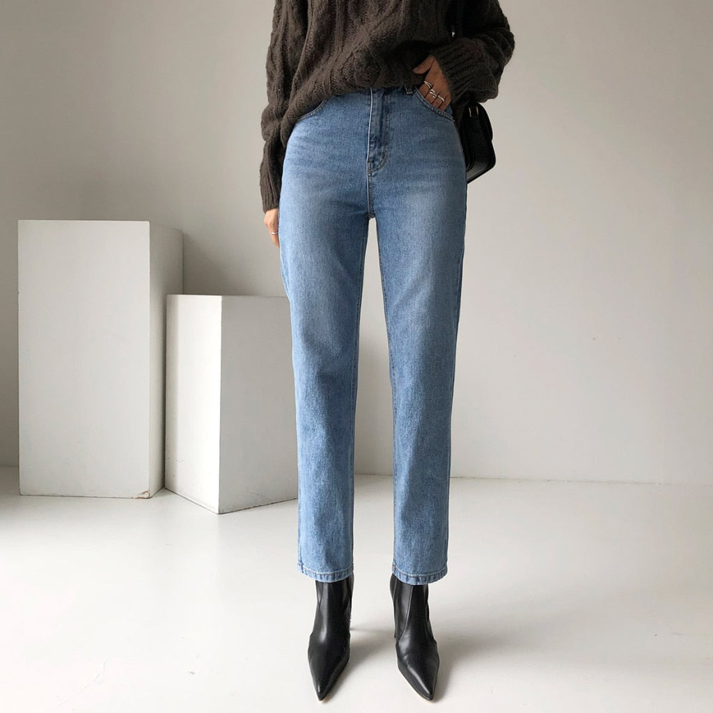 Straight High Waisted JeansDenim Vintage Streetwear Clothes