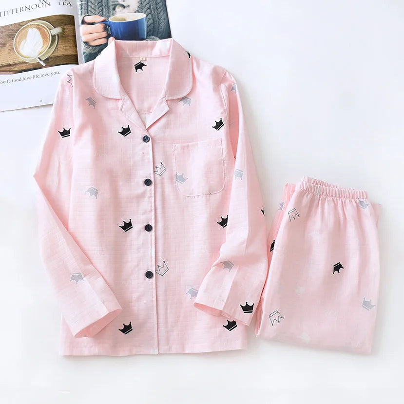 Thin Cotton Cloth Pajamas L Leisure Tops Simple Pajamas Couple Outfits