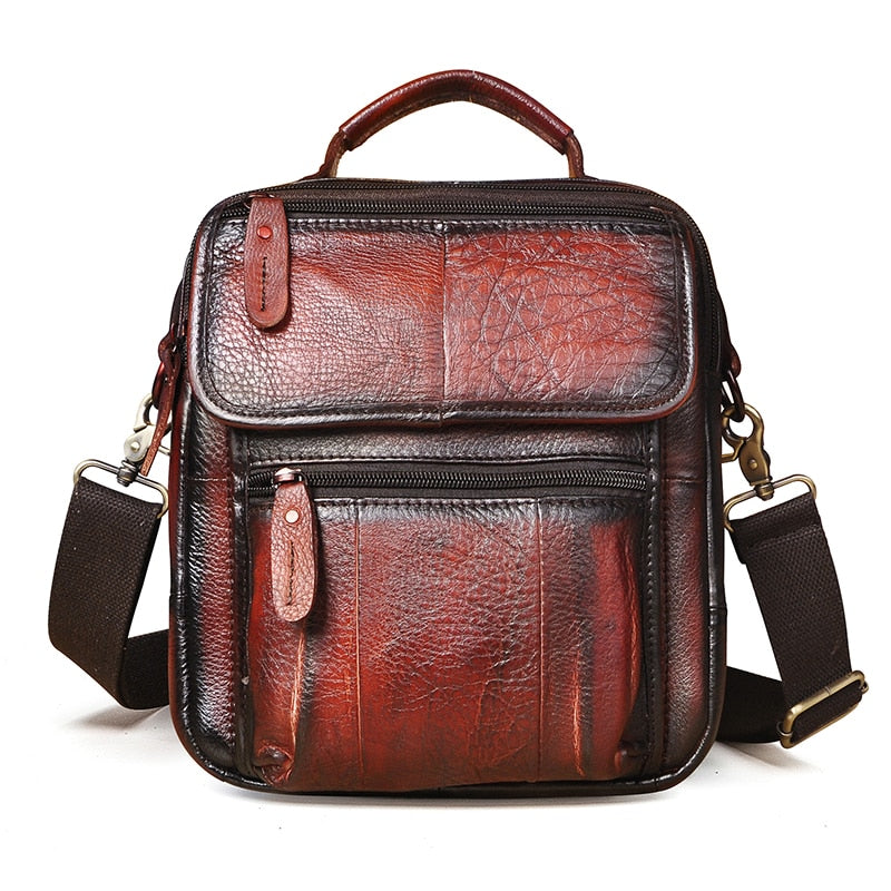 Genuine Original Leather Male Casual Shoulder Messenger bag