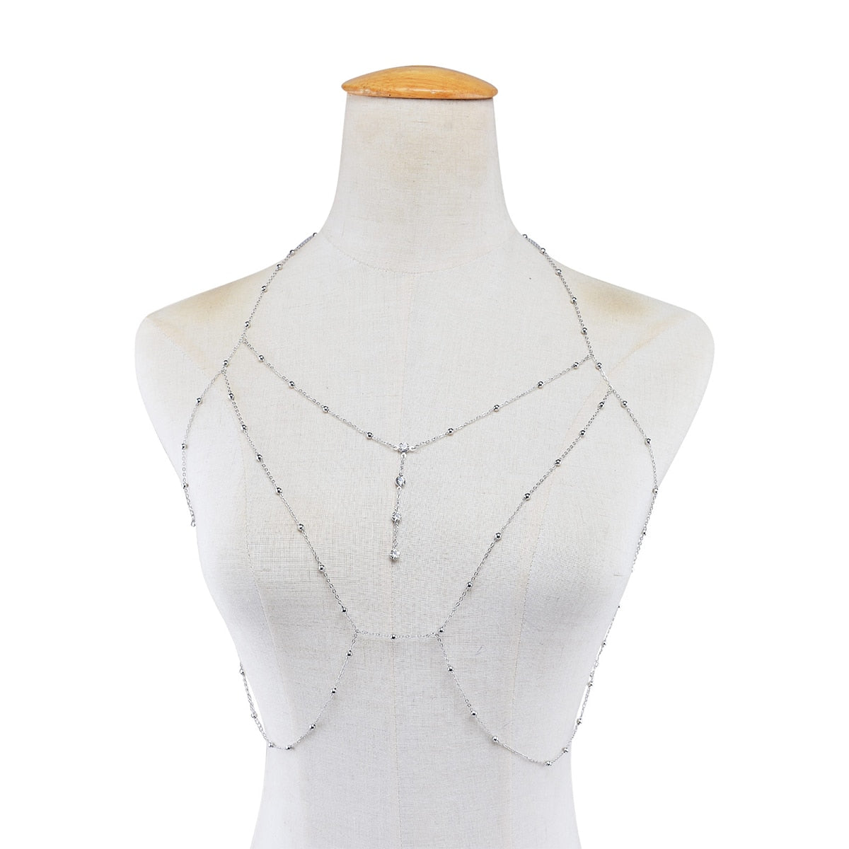 Simple Style Chain Necklace Belly Body Chain Fashion