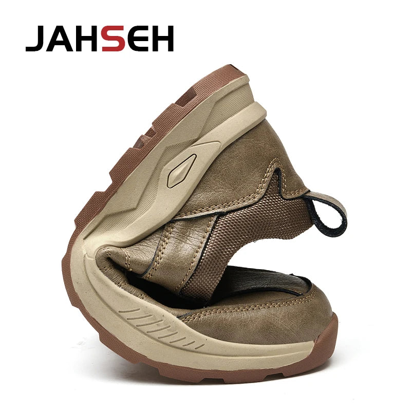 Men Genuine Leather Comfy Outdoor Walking Men Shoes