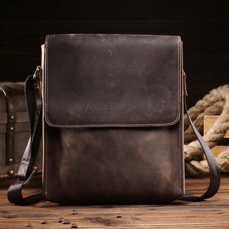 Male Shoulder Bag Genuine Leather Crossbody Bags