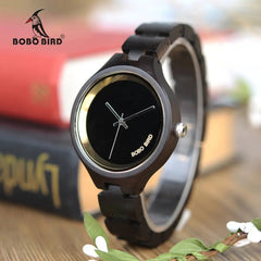 Wood Women Watch Band Exquisite Quartz Watches