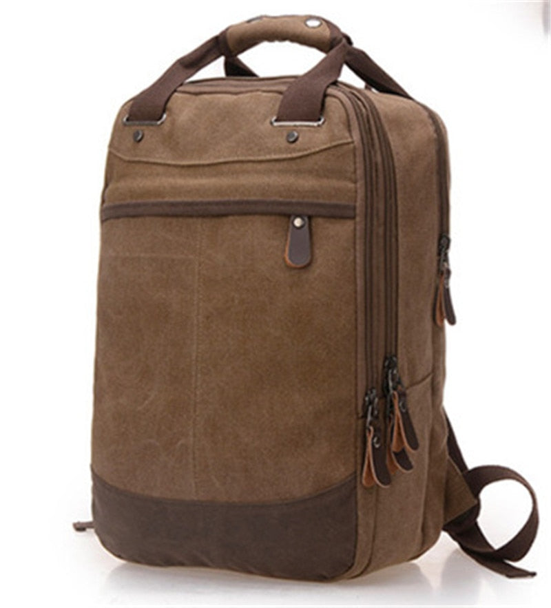 Large Capacity Canvas Shoulder Bags Female/Male Travel Backpack