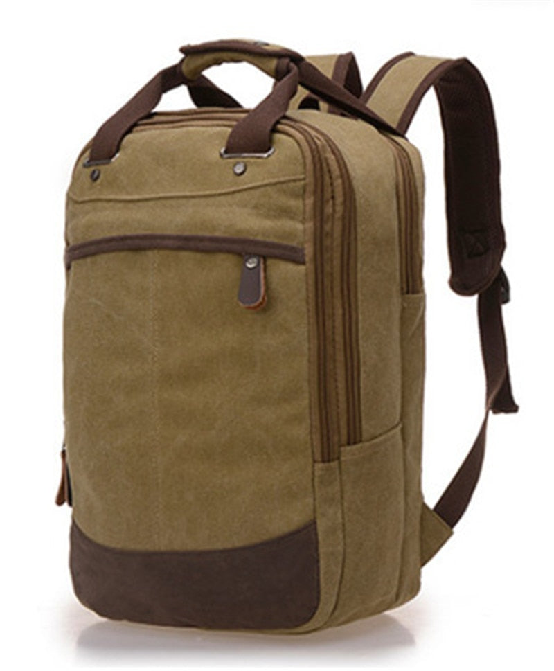 Large Capacity Canvas Shoulder Bags Female/Male Travel Backpack