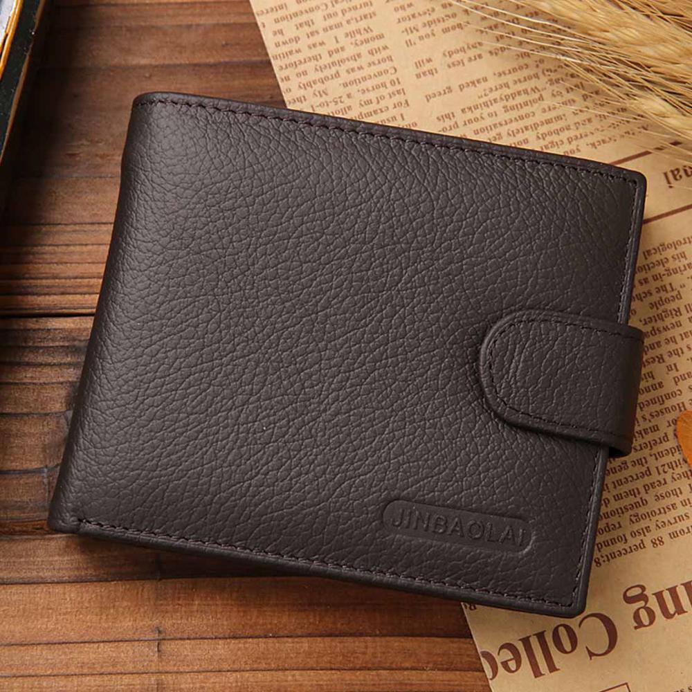 Leather Wallets Solid Sample Style Zipper Purse Man Card Holder