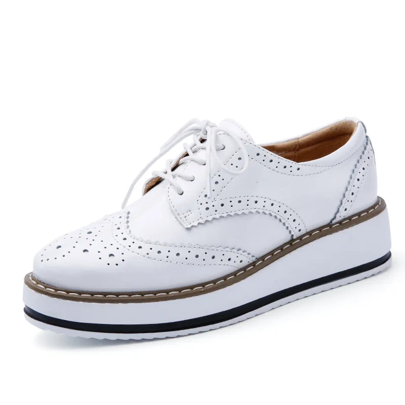 Platform Flats Lace up Classic Footwear Oxford Shoes Lady