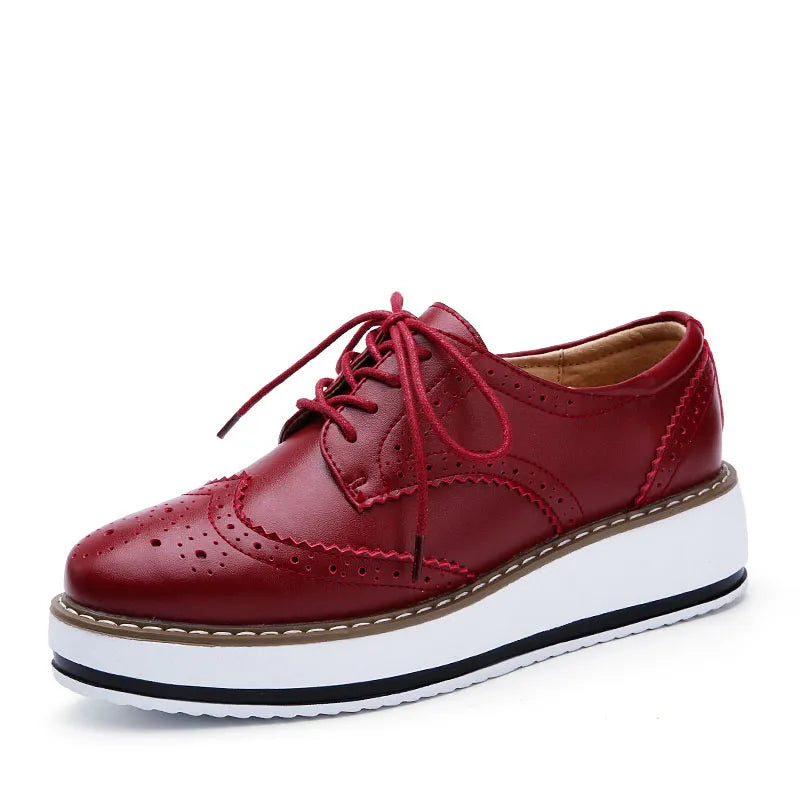 Platform Flats Lace up Classic Footwear Oxford Shoes Lady